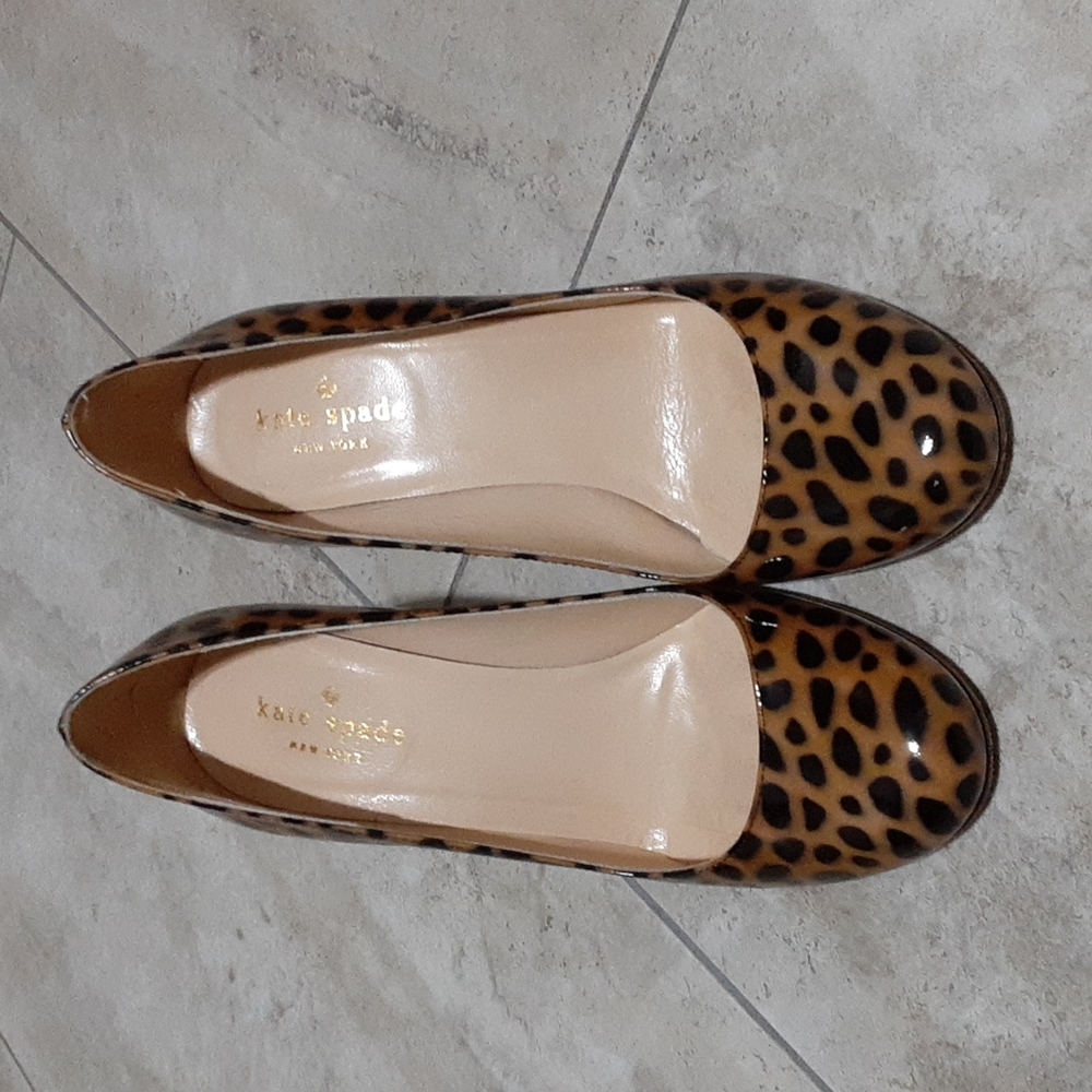 Kate Spade Leopard Heels size 6